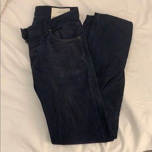 Rag&Bone navy cords in W30, slim fit!